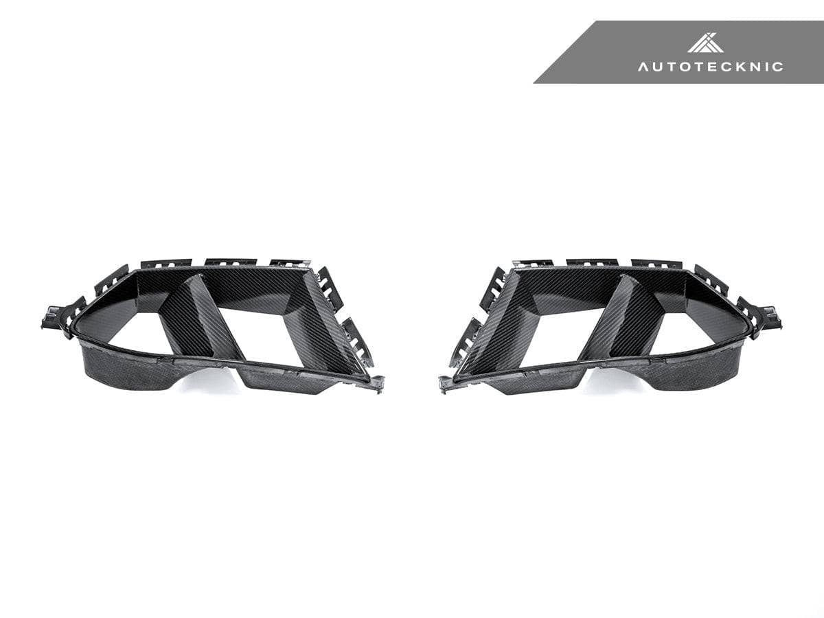 Kies-Motorsports AutoTecknic USA AutoTecknic Dry Carbon Front Bumper Lower Vent Set - G80 M3 | G82/ G83 M4