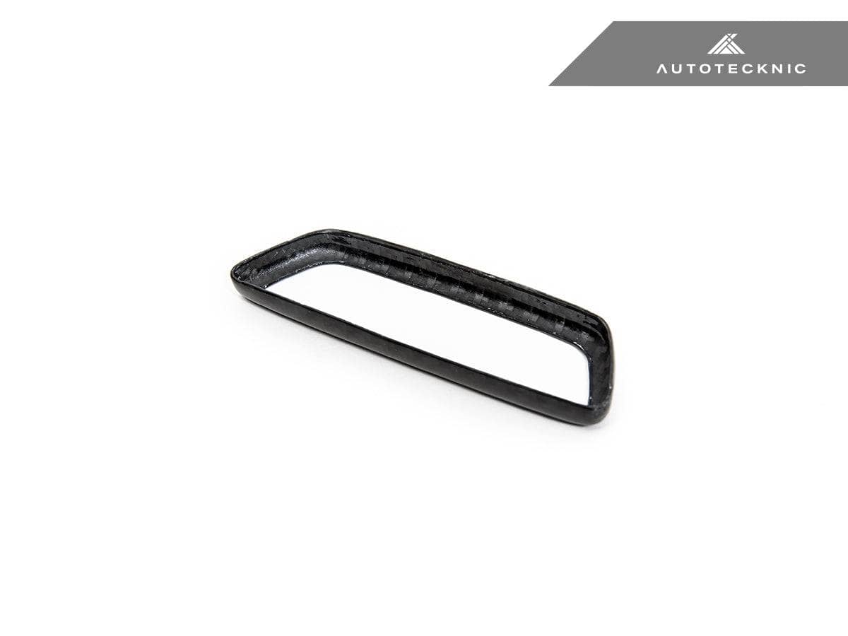 Kies-Motorsports AutoTecknic USA AutoTecknic Dry Carbon Front Seat Illuminated Emblem Surround Set - BMW M