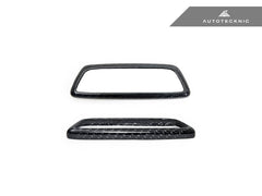 Kies-Motorsports AutoTecknic USA AutoTecknic Dry Carbon Front Seat Illuminated Emblem Surround Set - BMW M