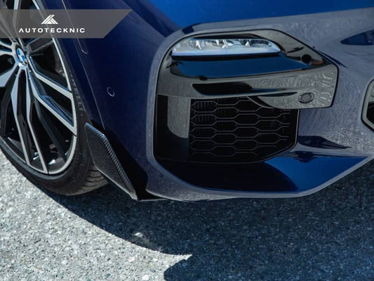 Kies-Motorsports AutoTecknic USA AutoTecknic Dry Carbon Front Winglet Splitters - G05 X5 M-Sport Pre-LCI
