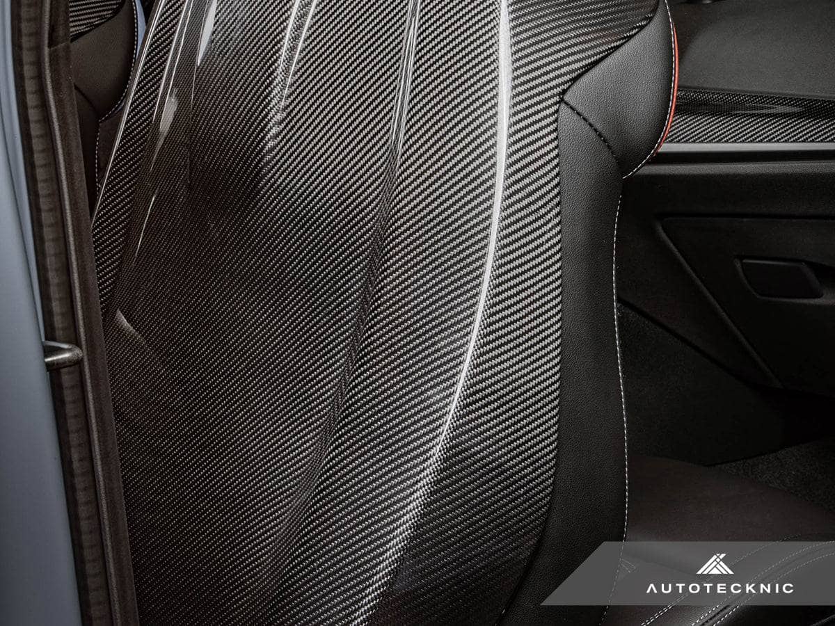Kies-Motorsports AutoTecknic USA AutoTecknic Dry Carbon Full Seat Back Cover Set - G42 M240I G42 M240I xDrive (With Sport Seat - Not available in the US Market)