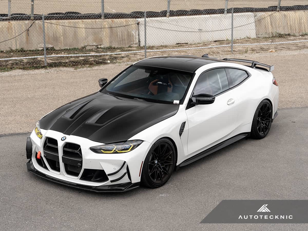 Kies-Motorsports AutoTecknic USA AutoTecknic Dry Carbon GT4 Canard Set - G80 M3 | G82 M4