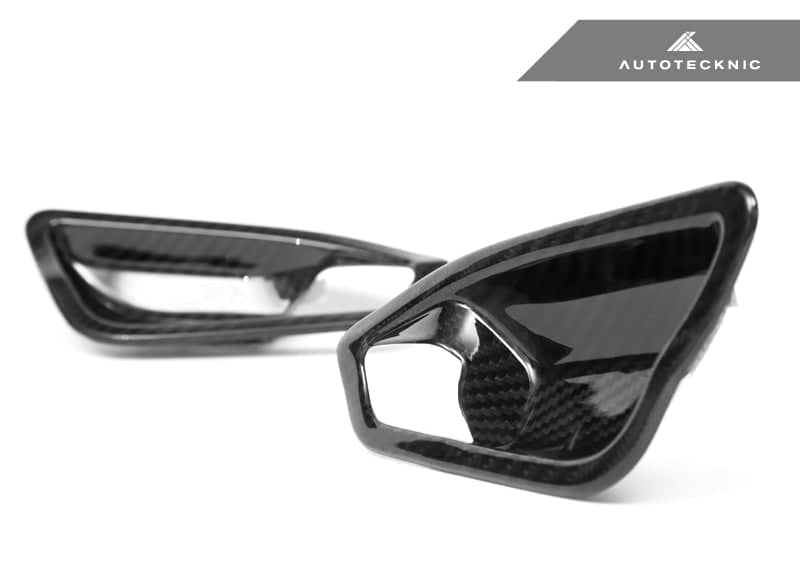 Kies-Motorsports AutoTecknic USA AutoTecknic Dry Carbon Interior Door Handle Trim Set - F87 M2 | F22 2-Series | F20 1-Series