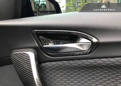 Kies-Motorsports AutoTecknic USA AutoTecknic Dry Carbon Interior Door Handle Trim Set - F87 M2 | F22 2-Series | F20 1-Series