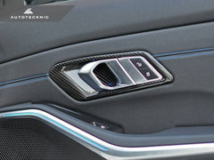 Kies-Motorsports AutoTecknic USA AutoTecknic Dry Carbon Interior Door Handle Trim Set - G20 3-Series