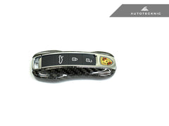 Kies-Motorsports AutoTecknic USA AutoTecknic Dry Carbon Key Remote Trim - Porsche 992 Carrera Models (G2)