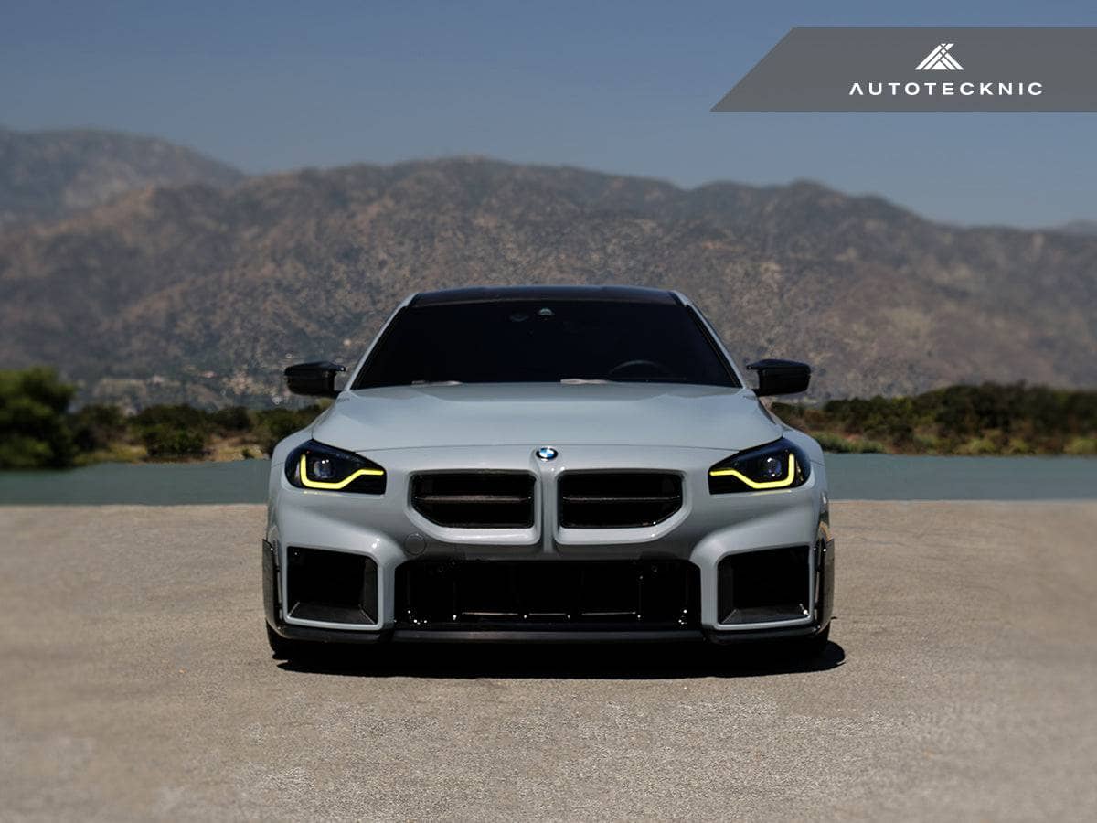 Kies-Motorsports AutoTecknic USA AutoTecknic Dry Carbon Motorsport Front Grille - G87 M2 Carbon Fiber - Gloss Finish