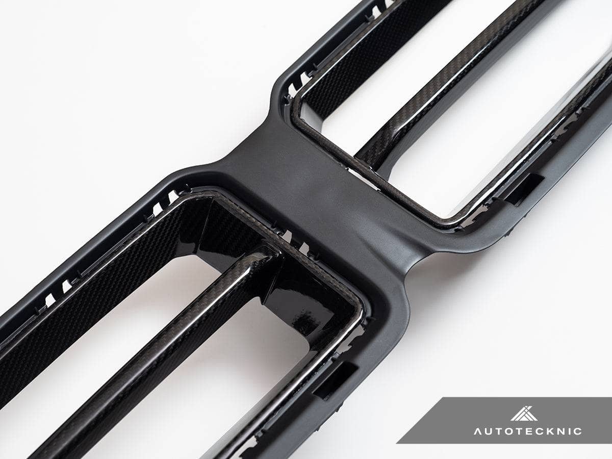 Kies-Motorsports AutoTecknic USA AutoTecknic Dry Carbon Motorsport Front Grille - G87 M2 Carbon Fiber - Gloss Finish