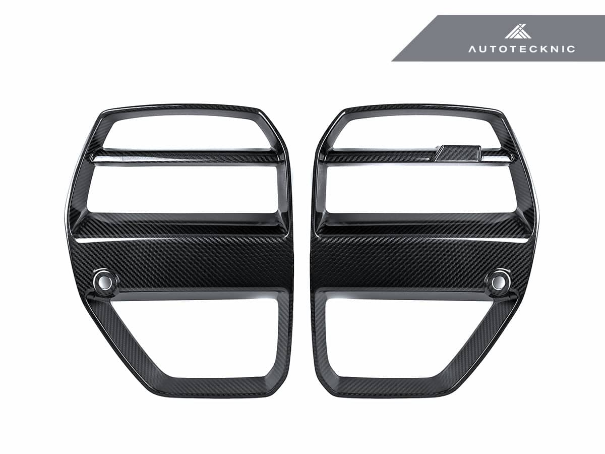 Kies-Motorsports AutoTecknic USA AutoTecknic Dry Carbon Motorsport V1 Front Grille Set - G80 M3 | G82/ G83 M4