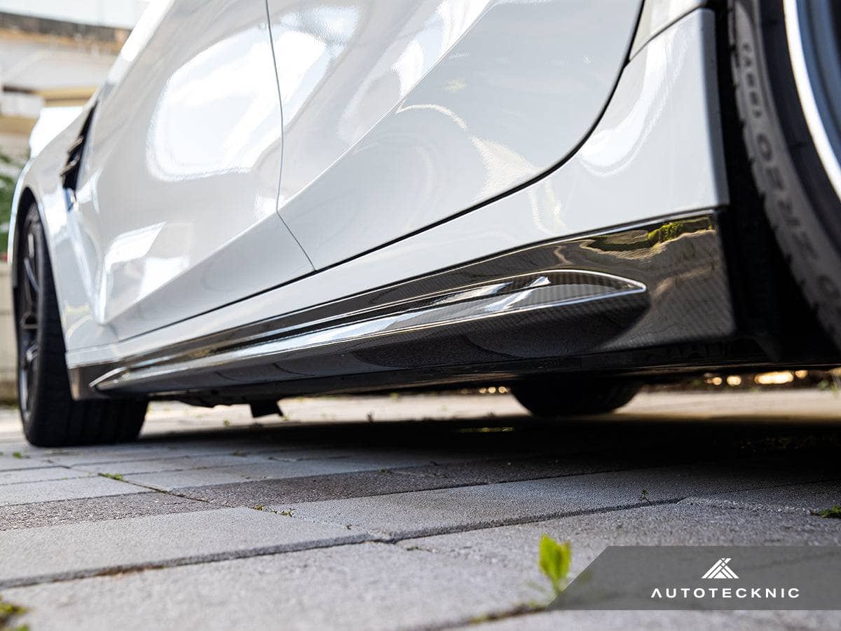Kies-Motorsports AutoTecknic USA AutoTecknic Dry Carbon OEM-Spec Side Skirt Set - G80/ G81 M3