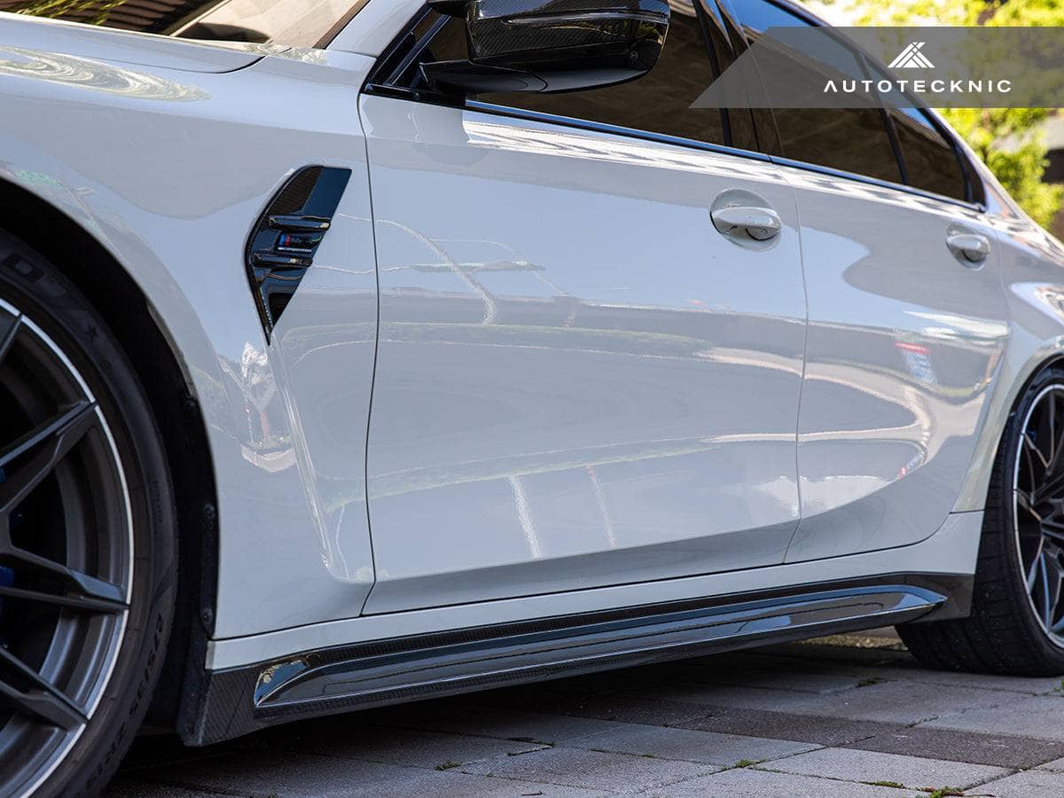 Kies-Motorsports AutoTecknic USA AutoTecknic Dry Carbon OEM-Spec Side Skirt Set - G80/ G81 M3