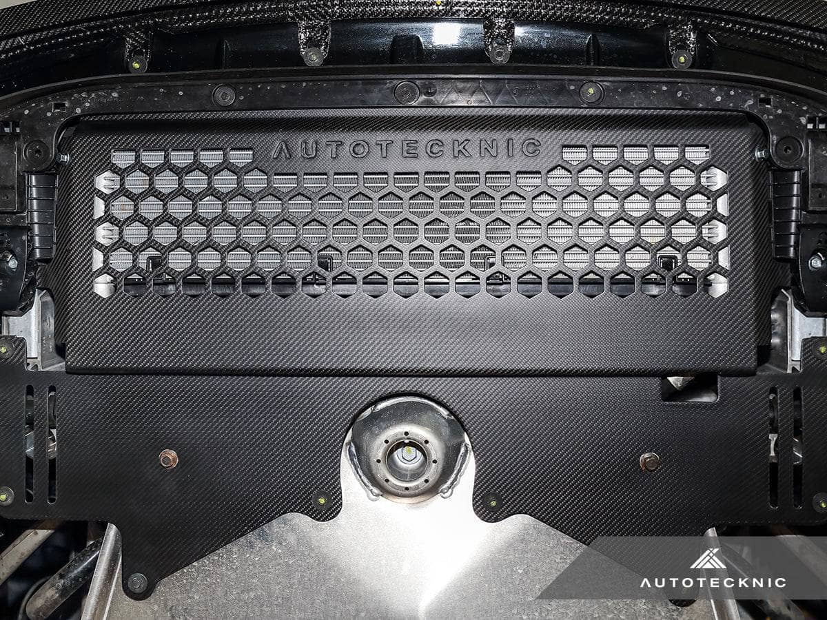 Kies-Motorsports AutoTecknic USA AutoTecknic Dry Carbon Oil Cooler Guard - G87 M2 | G80 M3 | G82/ G83 M4