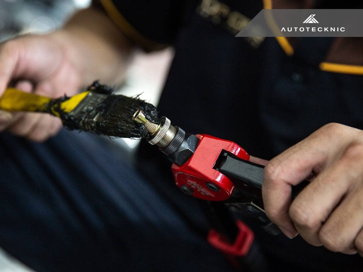 Kies-Motorsports AutoTecknic USA AutoTecknic Dry Carbon Oil Cooler Guard - G87 M2 | G80 M3 | G82/ G83 M4