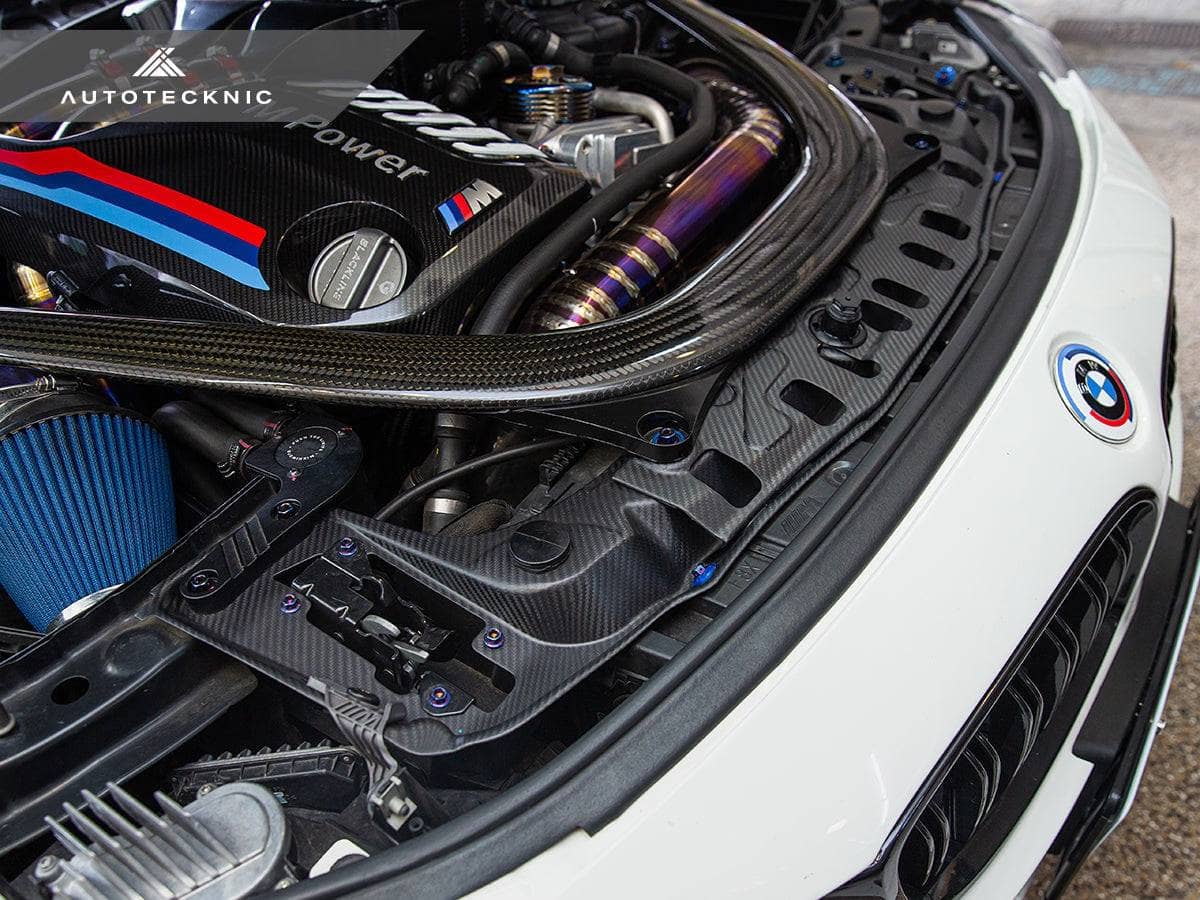 Kies-Motorsports AutoTecknic USA AutoTecknic Dry Carbon Radiator Support Brace - F8X M2/ M3/ M4
