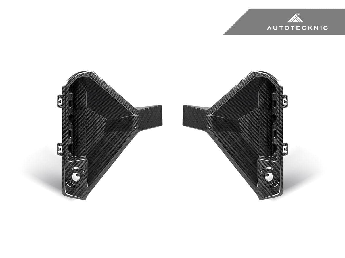 Kies-Motorsports AutoTecknic USA AutoTecknic Dry Carbon Rear Bumper Reflector Trim Set - G87 M2