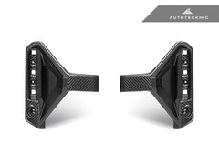 Kies-Motorsports AutoTecknic USA AutoTecknic Dry Carbon Rear Bumper Reflector Trim Set - G87 M2