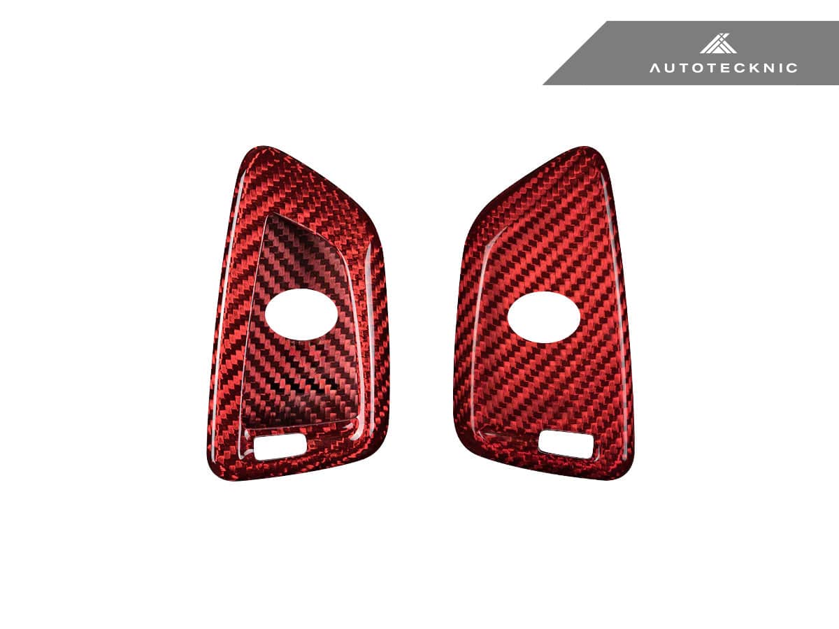 Kies-Motorsports AutoTecknic USA AutoTecknic Dry Carbon Remote Key Case - A90/ A91 Supra 2020-Up A90/ A91 Supra 2020-Up / Red Carbon