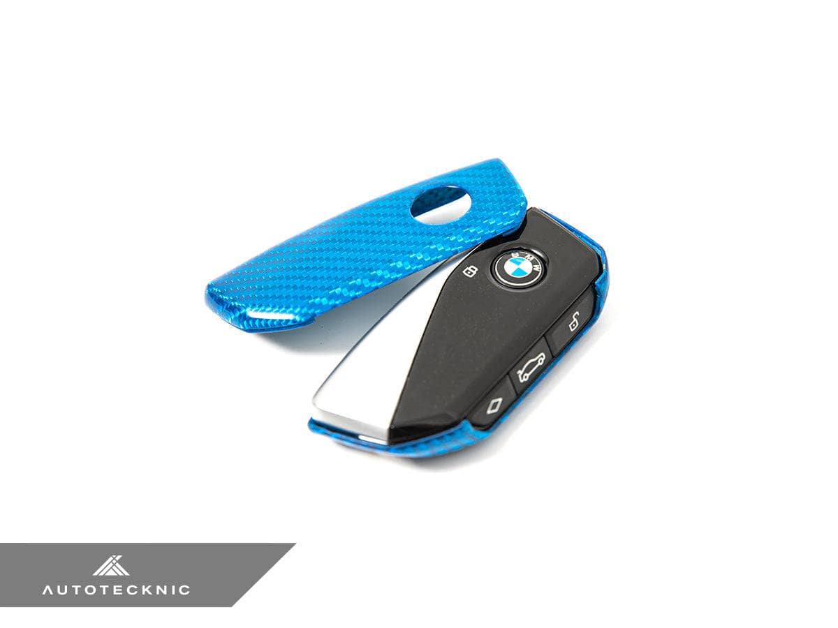 Kies-Motorsports AutoTecknic USA AutoTecknic Dry Carbon Remote Key Case - BMW G90/ G99 M5 / Blue Carbon