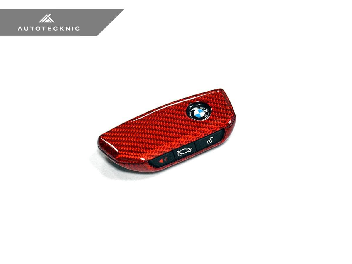 Kies-Motorsports AutoTecknic USA AutoTecknic Dry Carbon Remote Key Case - BMW G90/ G99 M5 / Red Carbon