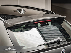 Kies-Motorsports AutoTecknic USA AutoTecknic Dry Carbon Roof Spoiler Add-On - G81 M3