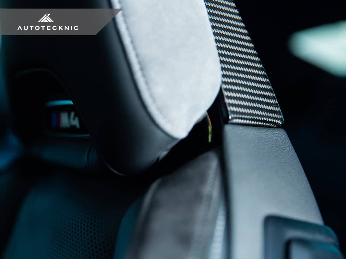 Kies-Motorsports AutoTecknic USA AutoTecknic Dry Carbon Seat Back Cover Set - G80 M3 | G82 M4