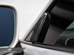 Kies-Motorsports AutoTecknic USA AutoTecknic Dry Carbon Side Mirror Wind Deflector Set - Porsche 991 | 981 | 718