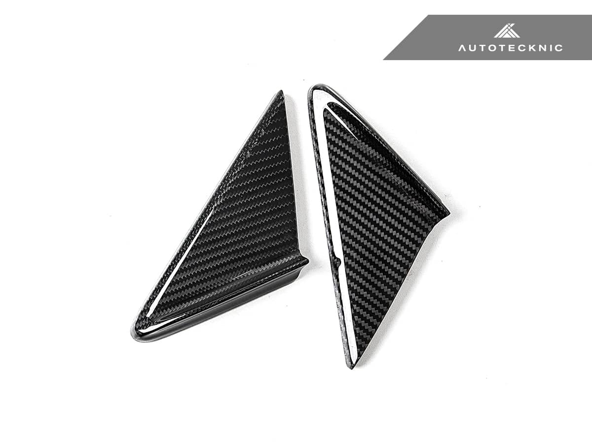 Kies-Motorsports AutoTecknic USA AutoTecknic Dry Carbon Side Mirror Wind Deflector Set - Porsche 991 | 981 | 718