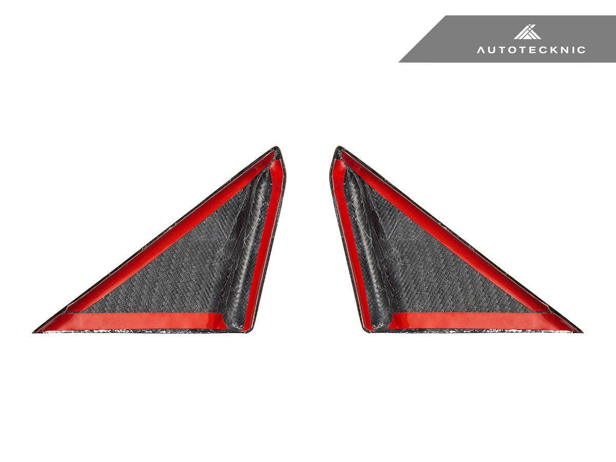 Kies-Motorsports AutoTecknic USA AutoTecknic Dry Carbon Side Mirror Wind Deflector Set - Porsche 992