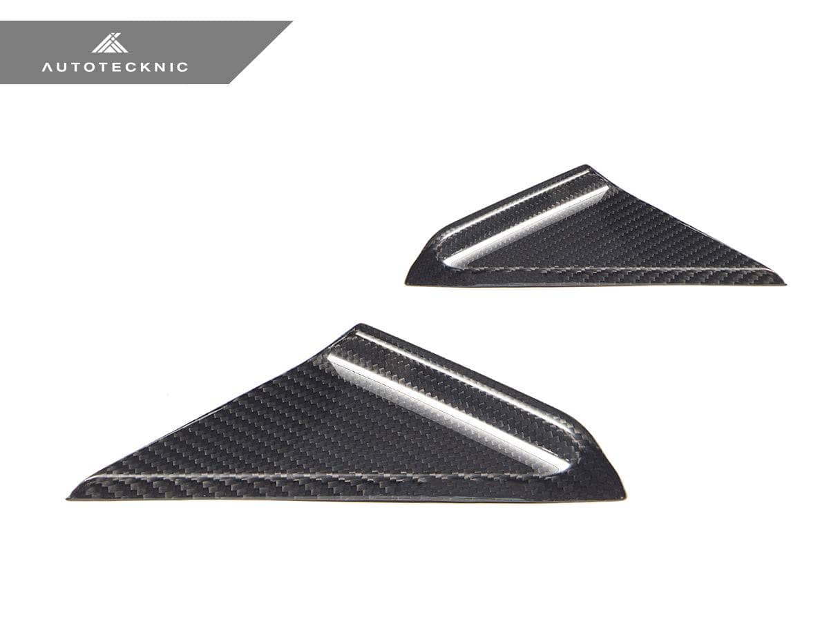Kies-Motorsports AutoTecknic USA AutoTecknic Dry Carbon Side Mirror Wind Deflector Set - Porsche 992