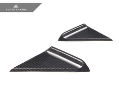 Kies-Motorsports AutoTecknic USA AutoTecknic Dry Carbon Side Mirror Wind Deflector Set - Porsche 992