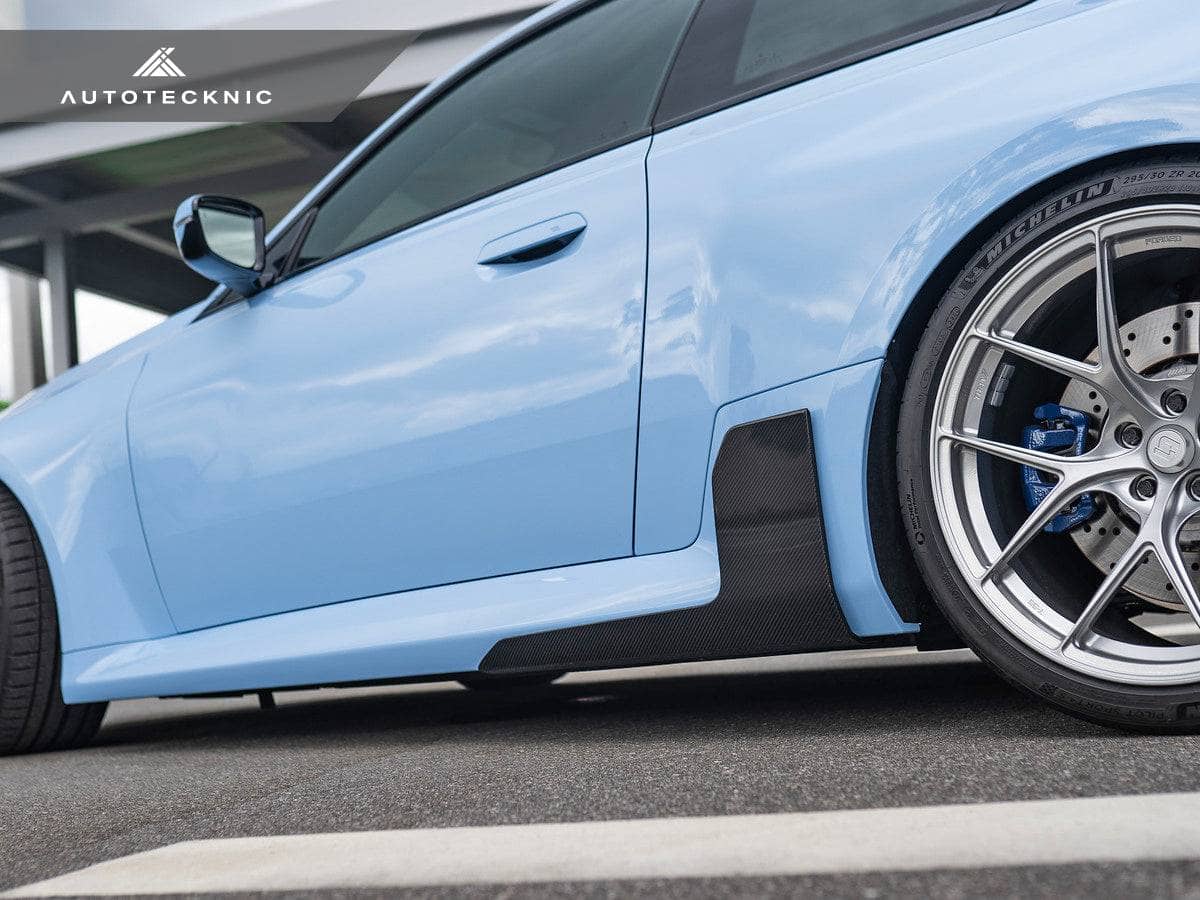 Kies-Motorsports AutoTecknic USA AutoTecknic Dry Carbon Side Skirt Winglet Set - G87 M2 G87 M2