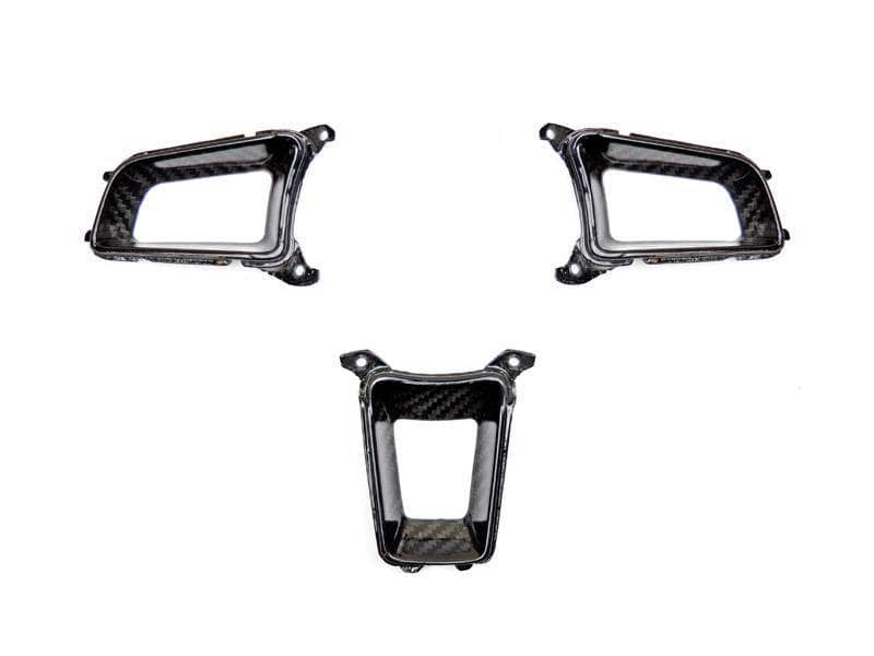 Kies-Motorsports AutoTecknic USA AutoTecknic Dry Carbon Steering Wheel Spoke Trim Set - Porsche 991/ 981/ 718