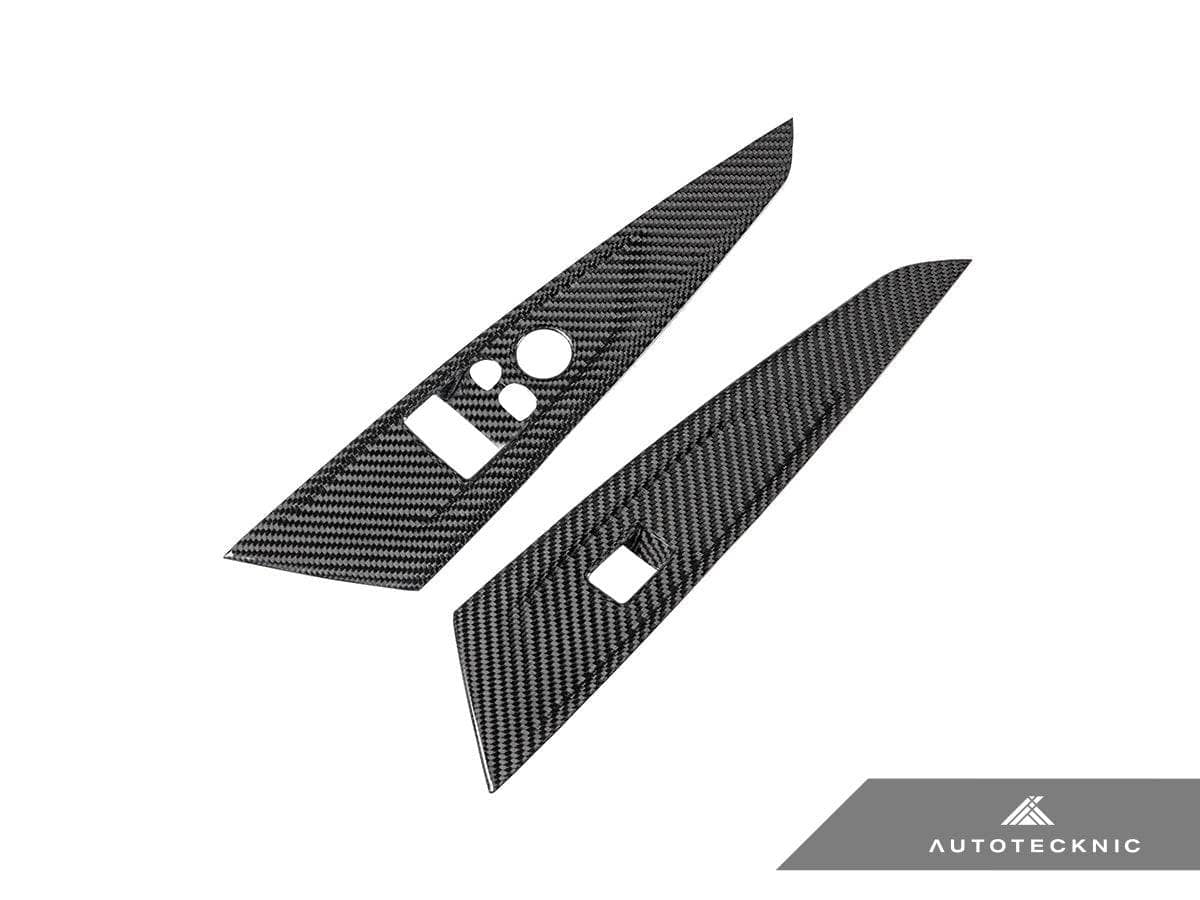 Kies-Motorsports AutoTecknic USA AutoTecknic Dry Carbon Window Switch Panel Trim Set - G22 4-Series