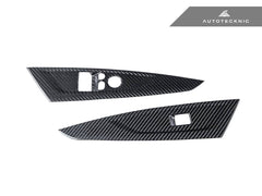 Kies-Motorsports AutoTecknic USA AutoTecknic Dry Carbon Window Switch Panel Trim Set - G22 4-Series