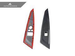Kies-Motorsports AutoTecknic USA AutoTecknic Dry Carbon Window Switch Panel Trim Set - G82 M4