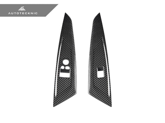 Kies-Motorsports AutoTecknic USA AutoTecknic Dry Carbon Window Switch Panel Trim Set - G82 M4 G82 M4 LHD / Gloss Finish / No