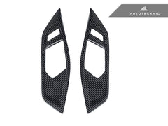 Kies-Motorsports AutoTecknic USA AutoTecknic Dry Carbon Window Switch Panel Trim Set - G82 M4 G82 M4 LHD / Gloss Finish / Yes - Add Interior Door Handle Trim Set