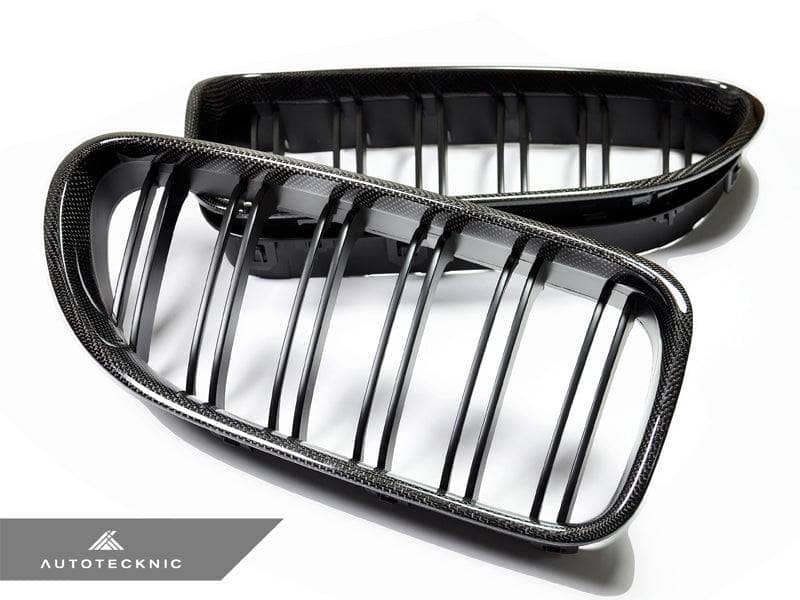 Kies-Motorsports AutoTecknic USA AutoTecknic Dual-Slats Carbon Fiber Front Grille Set - F06 Gran Coupe / F12 Coupe / F13 Cabrio | 6 Series & M6