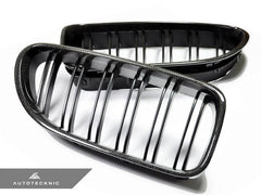 Kies-Motorsports AutoTecknic USA AutoTecknic Dual-Slats Carbon Fiber Front Grille Set - F06 Gran Coupe / F12 Coupe / F13 Cabrio | 6 Series & M6
