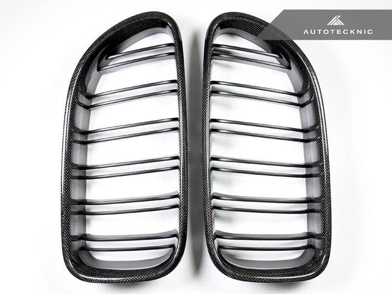Kies-Motorsports AutoTecknic USA AutoTecknic Dual-Slats Carbon Fiber Front Grille Set - F06 Gran Coupe / F12 Coupe / F13 Cabrio | 6 Series & M6
