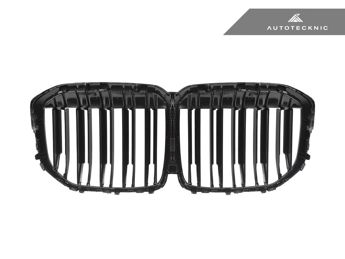 Kies-Motorsports AutoTecknic USA AutoTecknic Dual-Slats Dry Carbon Front Grille - G07 X7 Pre-LCI G07 X7 Pre-LCI (Pre-Updated Headlights) / Gloss Carbon Surrounds + Gloss Black Dual Center Slats