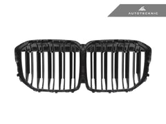 Kies-Motorsports AutoTecknic USA AutoTecknic Dual-Slats Dry Carbon Front Grille - G07 X7 Pre-LCI G07 X7 Pre-LCI (Pre-Updated Headlights) / Gloss Carbon Surrounds + Gloss Black Dual Center Slats