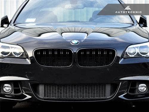 Kies-Motorsports AutoTecknic USA AutoTecknic Dual-Slats Gloss Black Front Grille Set - F10 5-Series | M5