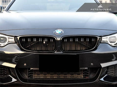 Kies-Motorsports AutoTecknic USA AutoTecknic Dual-Slats Gloss Black Front Grille Set - F32/ F36 4-Series | F80 M3 | F82 M4