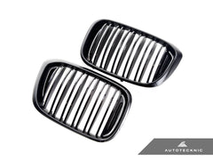 Kies-Motorsports AutoTecknic USA AutoTecknic Dual-Slats Gloss Black Front Grille Set - G01 X3 | G02 X4 Pre-LCI