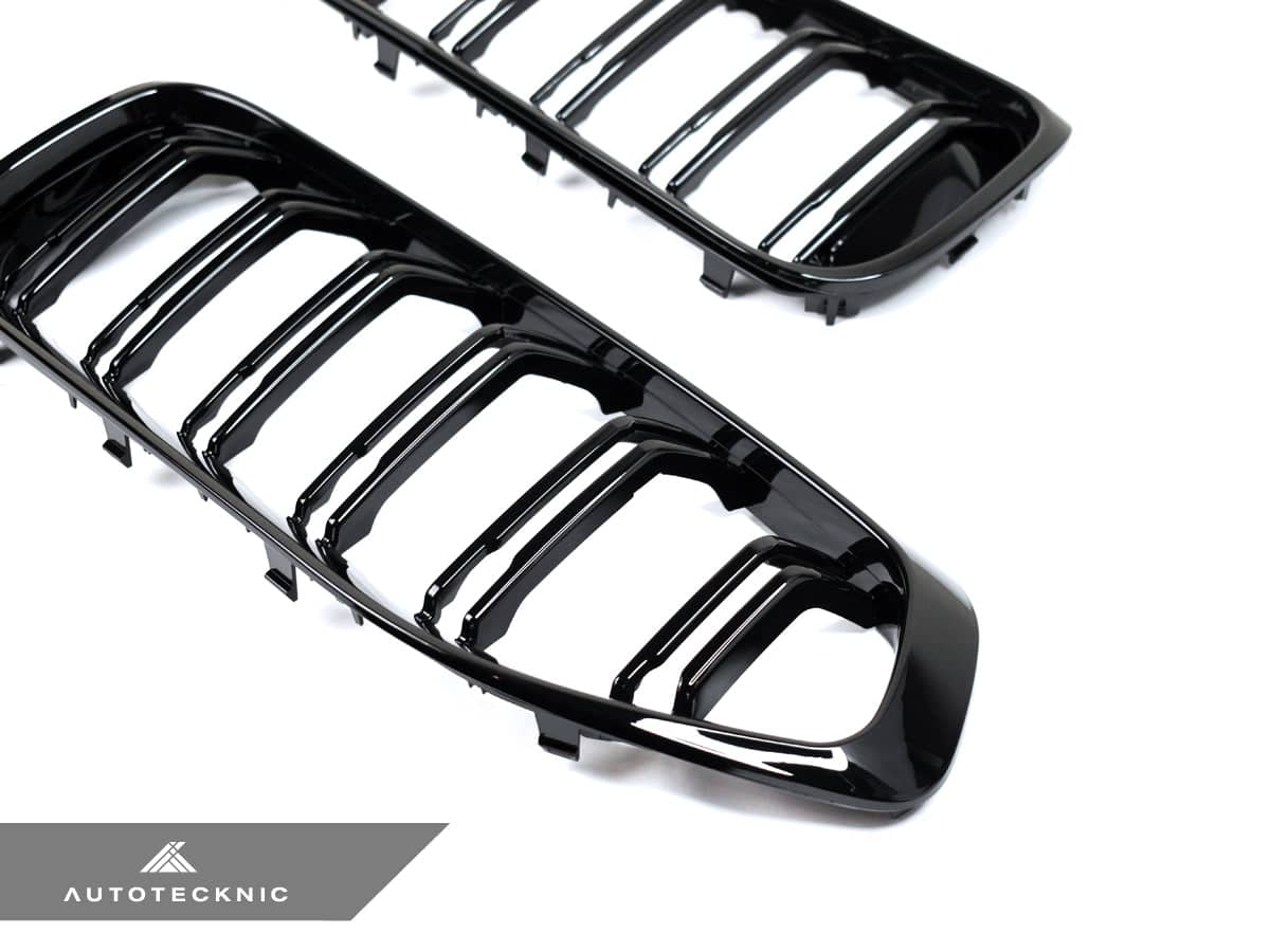 Kies-Motorsports AutoTecknic USA AutoTecknic Dual-Slats Gloss Black Front Grille Set - G29 Z4