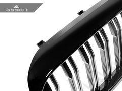 Kies-Motorsports AutoTecknic USA AutoTecknic Dual-Slats Gloss Black Front Grille Set - G30 5-Series Pre-LCI