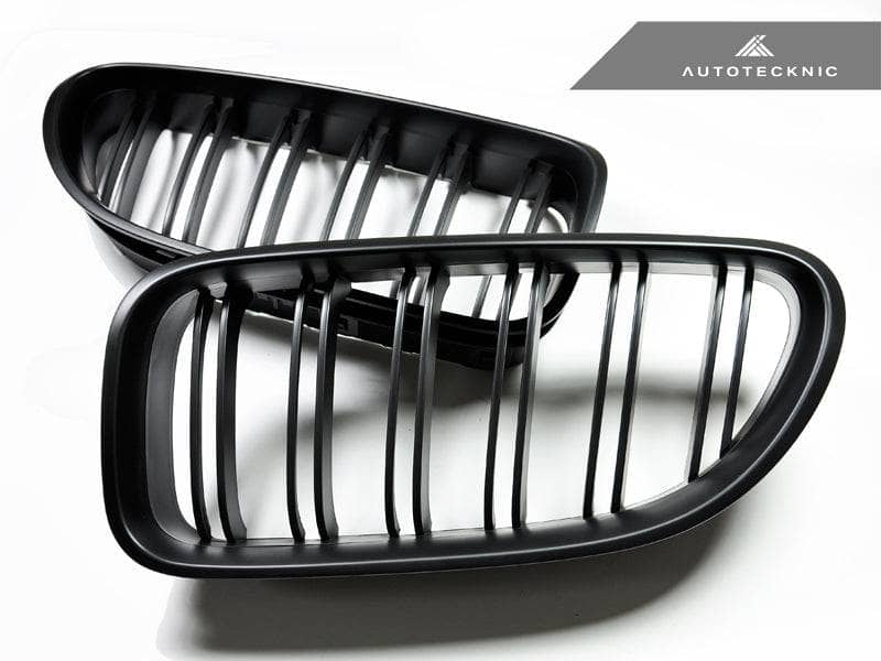 Kies-Motorsports AutoTecknic USA AutoTecknic Dual-Slats Stealth Black Front Grille Set - F06 Gran Coupe/ F12 Coupe/ F13 Cabrio | 6 Series & M6
