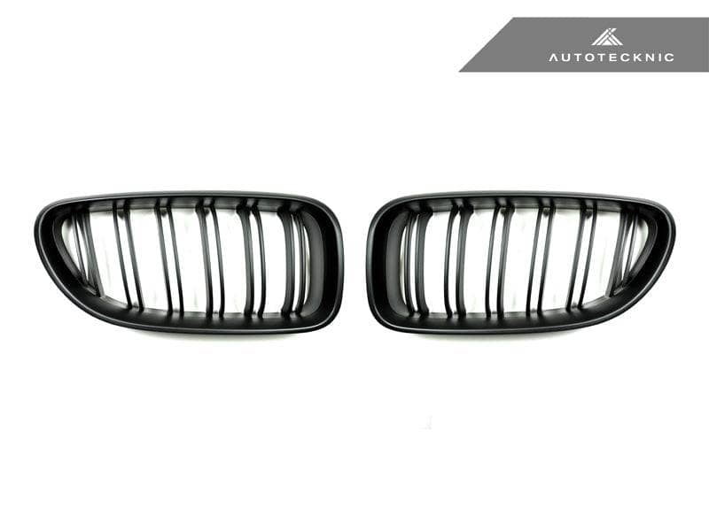 Kies-Motorsports AutoTecknic USA AutoTecknic Dual-Slats Stealth Black Front Grille Set - F06 Gran Coupe/ F12 Coupe/ F13 Cabrio | 6 Series & M6