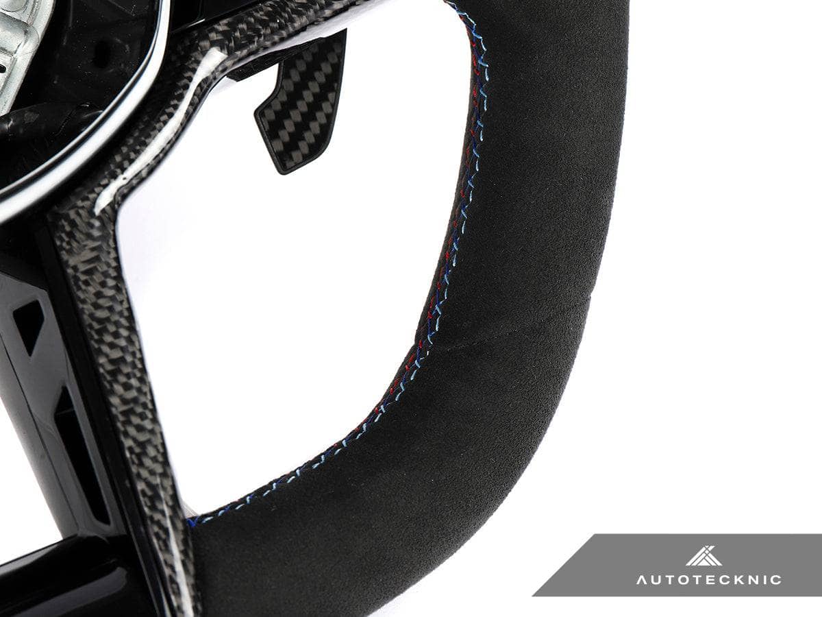 Kies-Motorsports AutoTecknic USA AutoTecknic G8X LCI Alcantara Steering Wheel - G8X M2/ M3/ M4